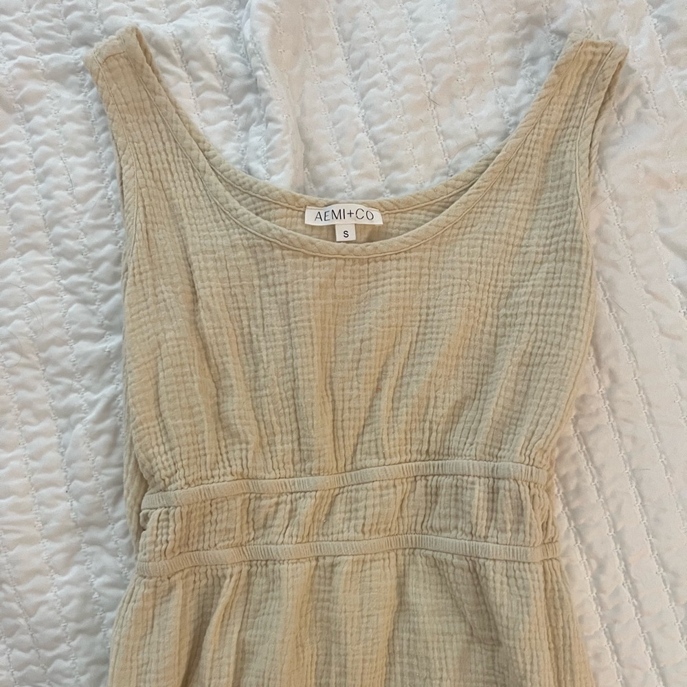 Size small cream colored maxi dress